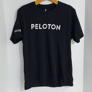 Peloton Black CENTURY 100 Rides Women's Cotton Tee Size M